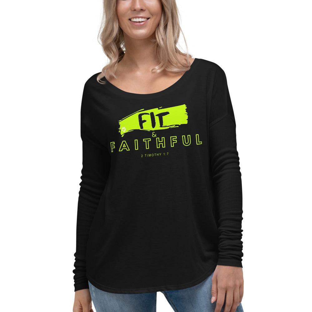 Fit & Faithful Ladies' Long Sleeve Tee