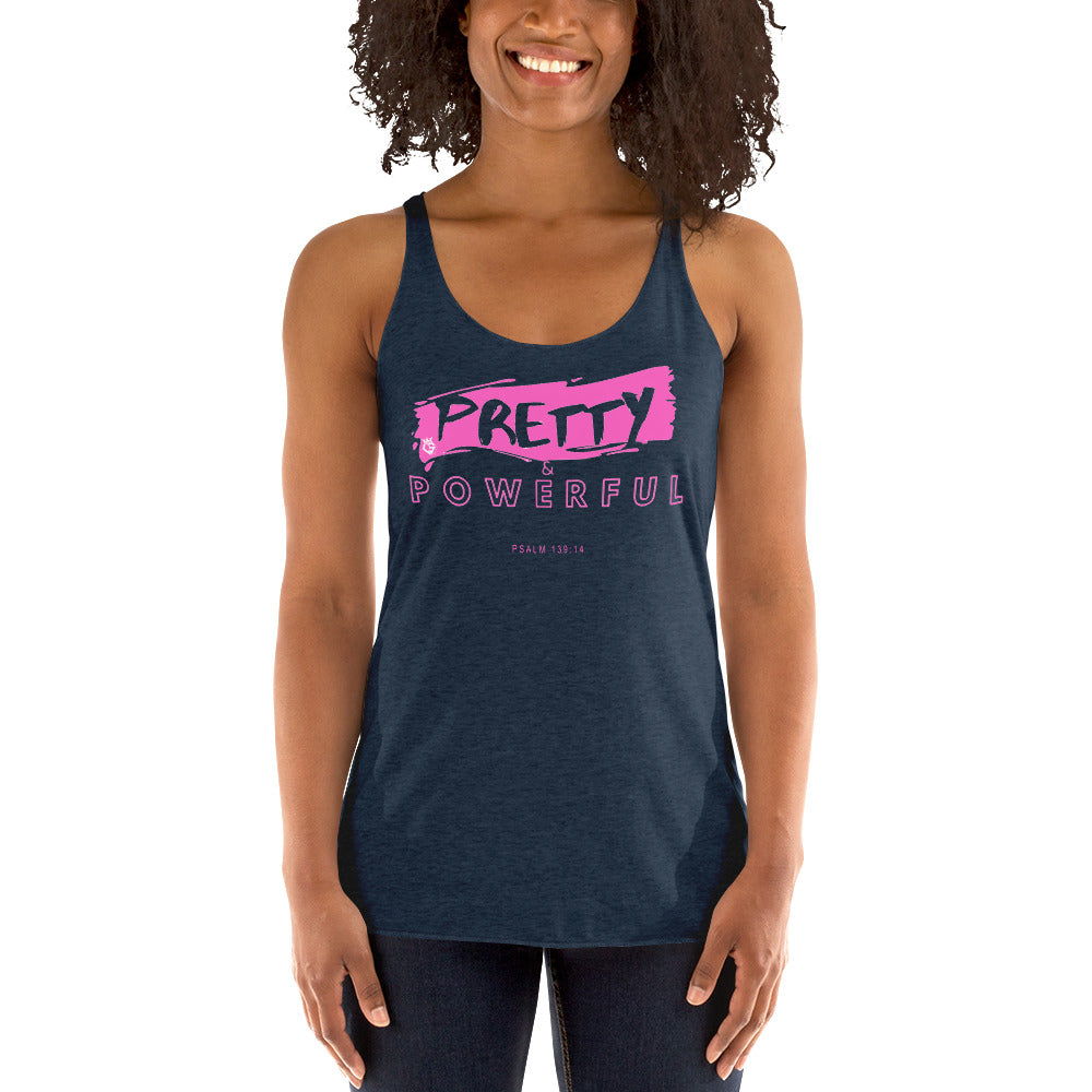 Pretty & Powerful - Women's Racerback Tank