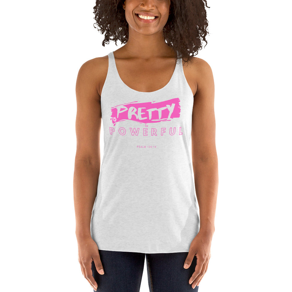 Pretty & Powerful - Women's Racerback Tank