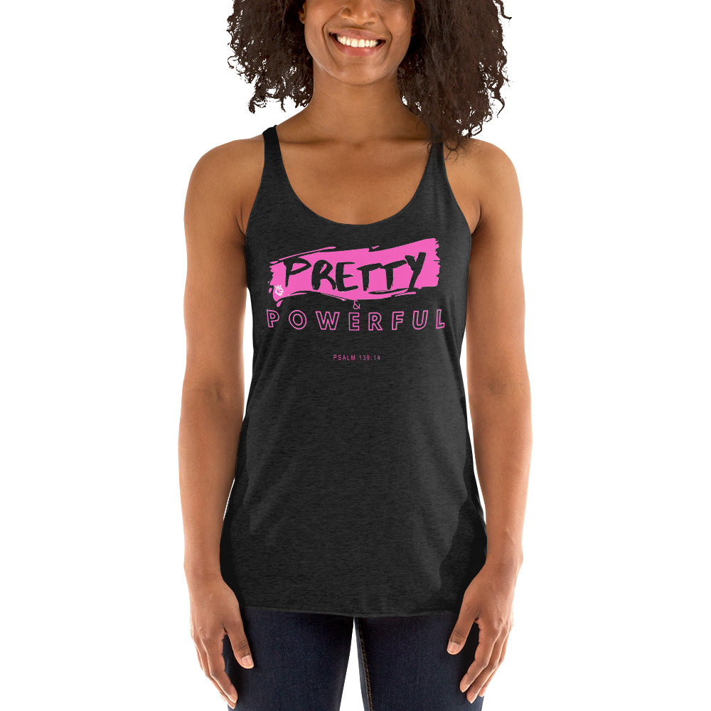 Pretty & Powerful - Women's Racerback Tank