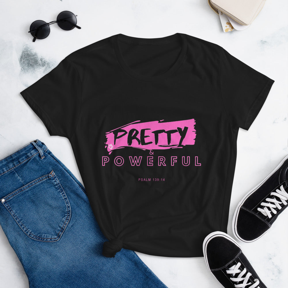 Pretty & Powerful Women's short sleeve t-shirt