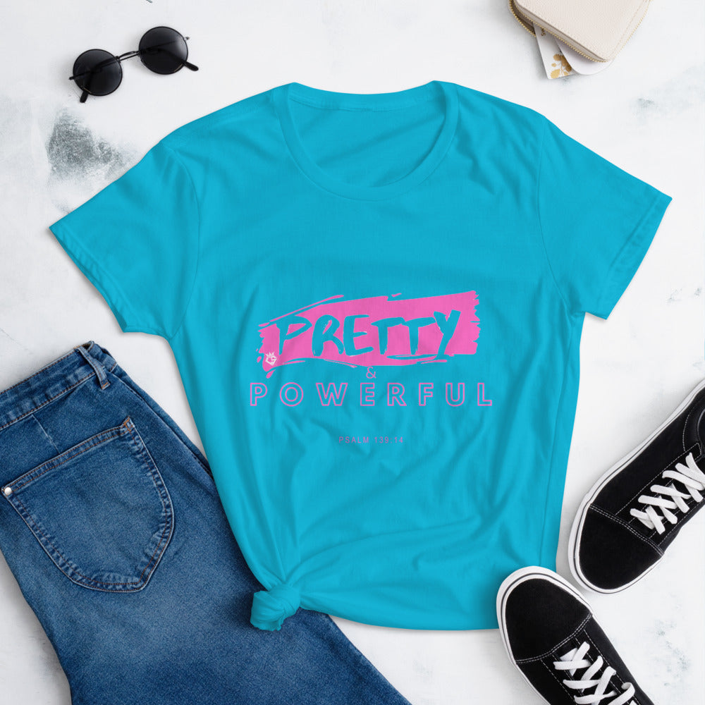 Pretty & Powerful Women's short sleeve t-shirt