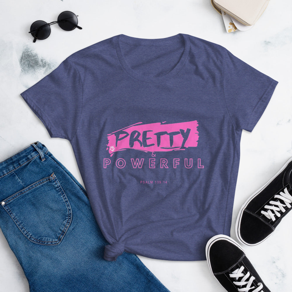 Pretty & Powerful Women's short sleeve t-shirt