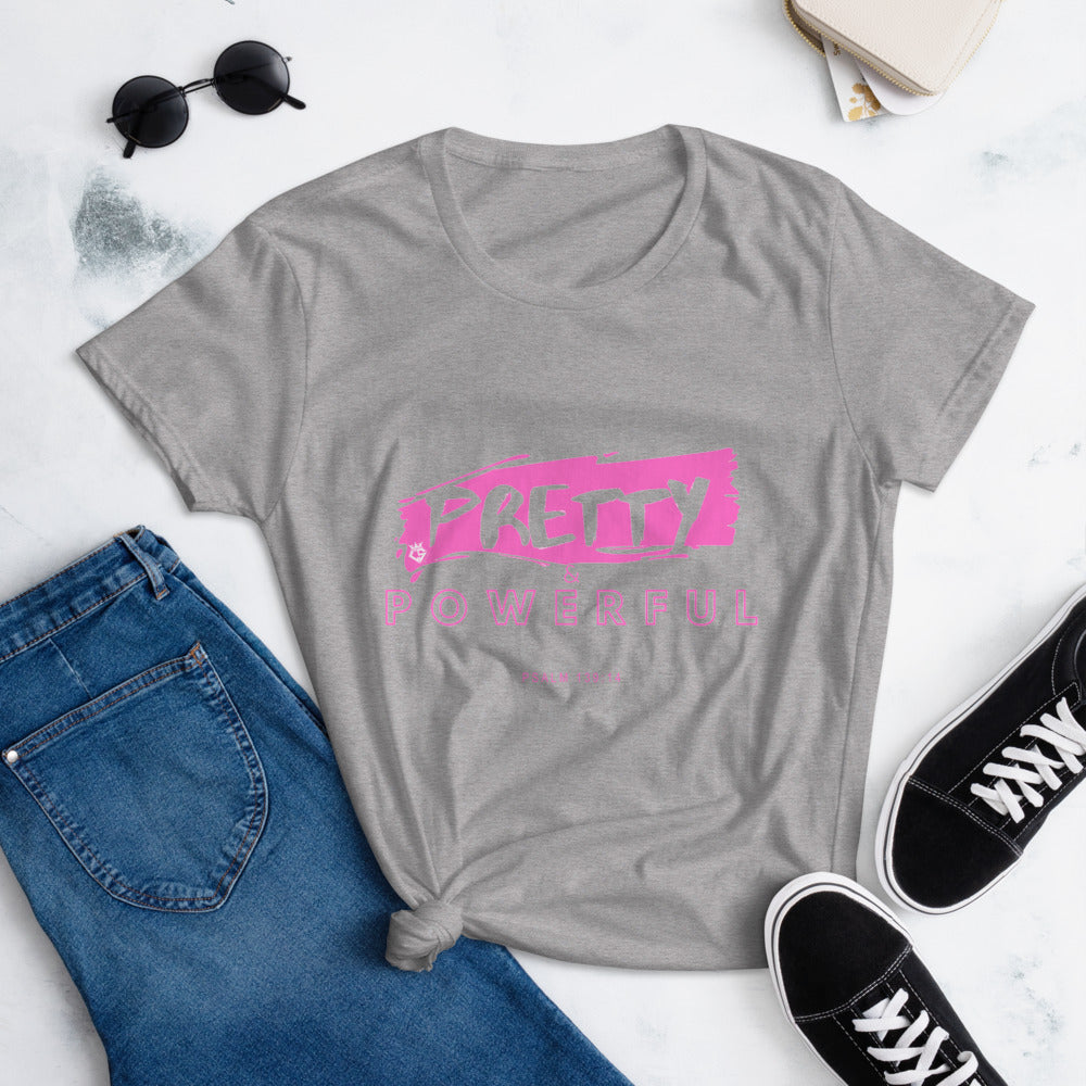 Pretty & Powerful Women's short sleeve t-shirt