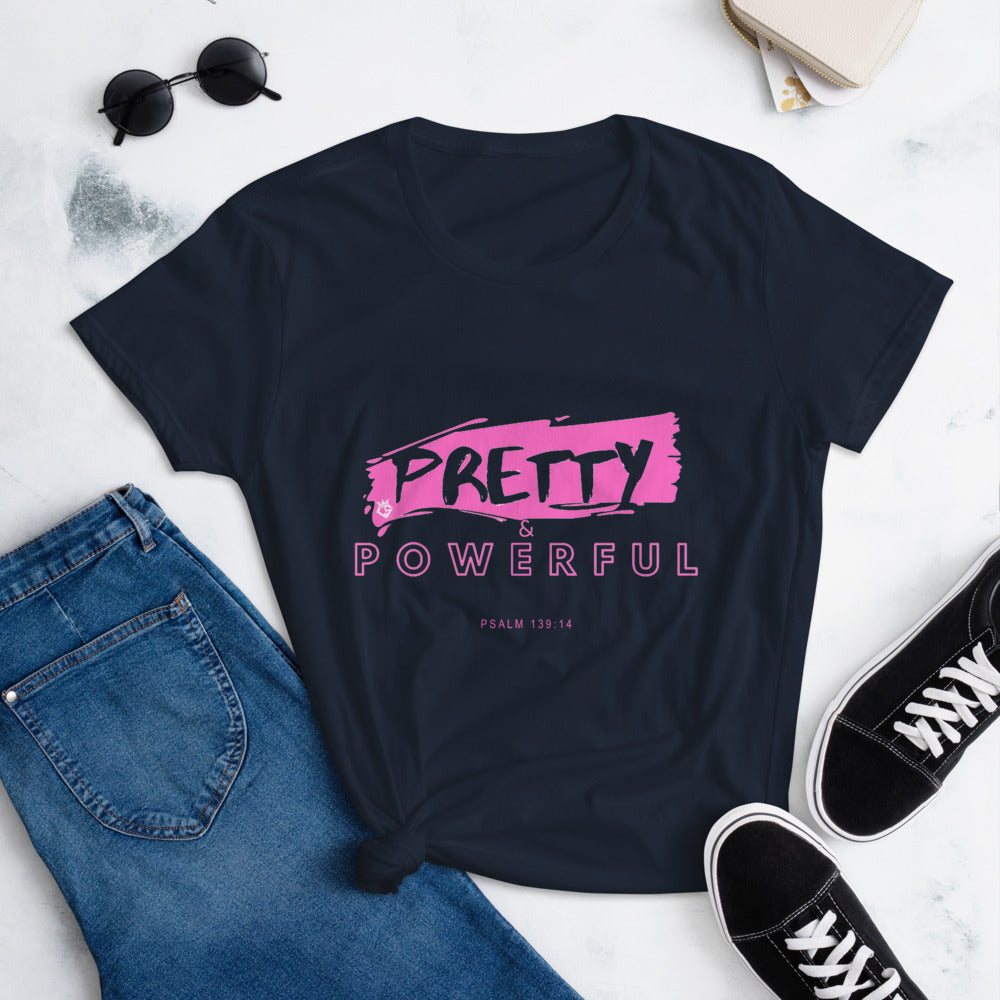 Pretty & Powerful Women's short sleeve t-shirt