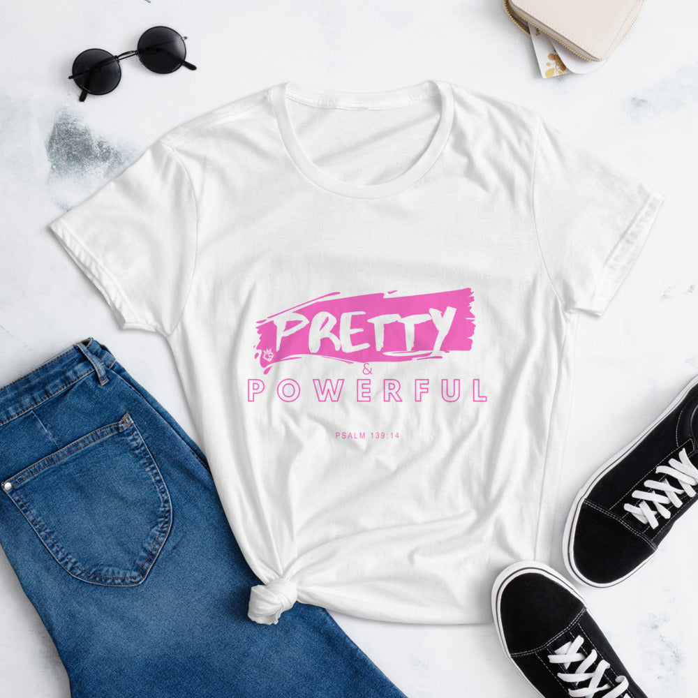 Pretty & Powerful Women's short sleeve t-shirt